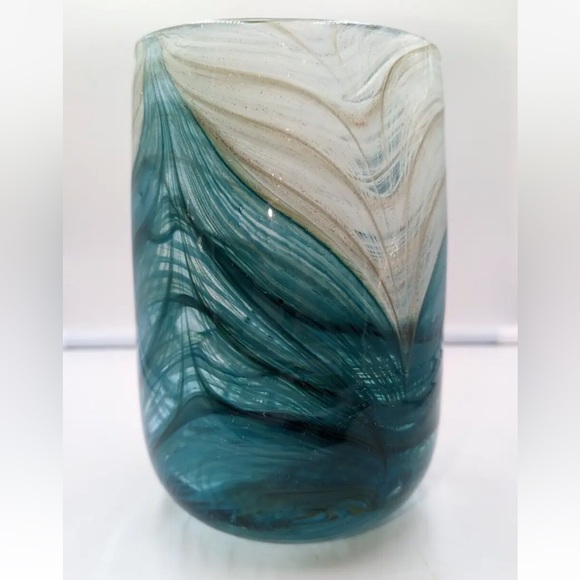 Like New Gorgeous Anthropologie Heavy Glass Vase - Picture 3 of 8